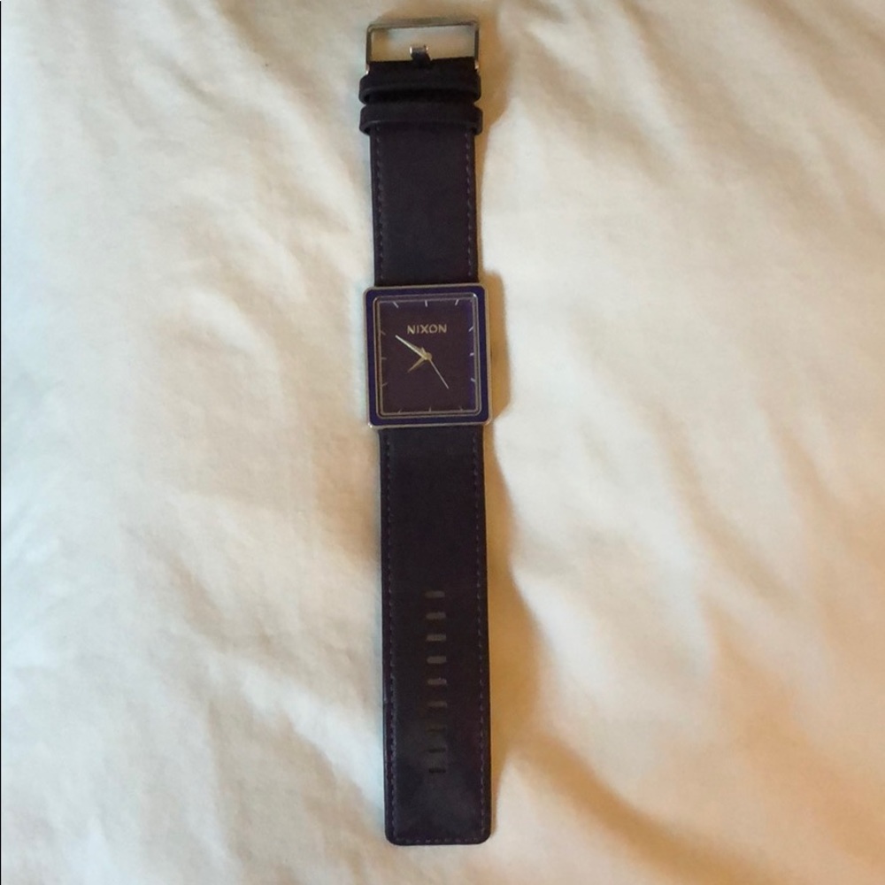 Nixon leather watch